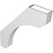 Ekena Millwork 3 1/2-in. W x 24-in. D x 28-in. H Legacy Architectural Grade PVC Knee Brace BRCP035X24X28LEC - alternate 3